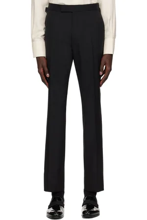 Tom Ford Black Super Plain Weave Shelton Trousers