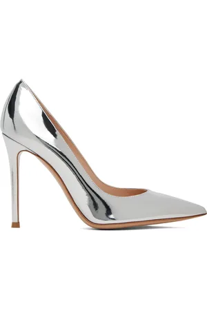 Gianvito Rossi Silver Gianvito 105 Heels