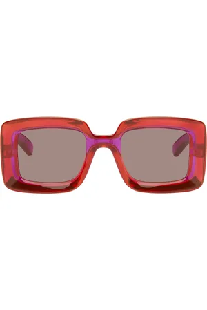 Gucci Pink Sunset Boulevard Rectangular Squared Sunglasses