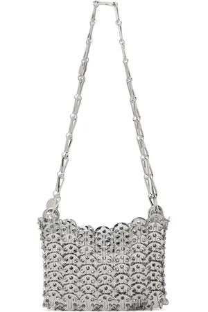 Paco rabanne Silver Iconic Nano 1969 Bag