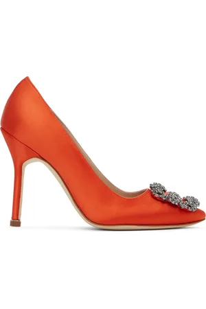 Manolo Blahnik Orange Hangisi Pumps