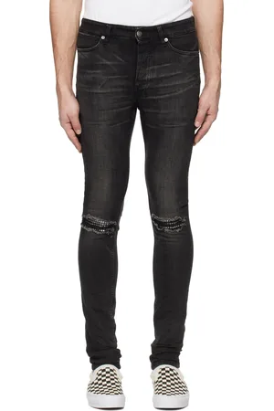 KSUBI Black Van Winkle Tarr Repair Jeans