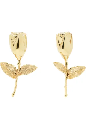 MAGDA BUTRYM Gold Rosebud Earrings