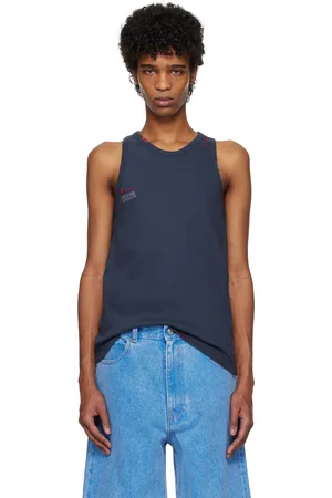 Marni Navy Fitted Tank Top