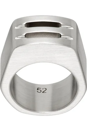 Rick Owens Silver Porterville Thumb Grill Ring