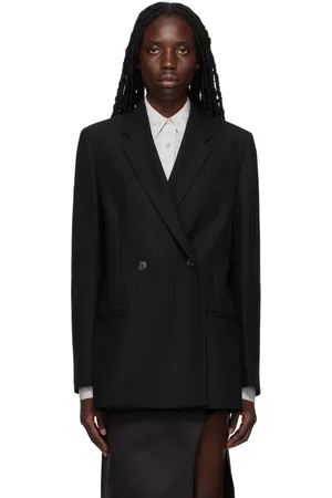 Totême Black Double-Breasted Blazer