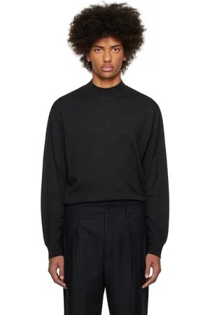 LEMAIRE Gray Mock Neck Sweater