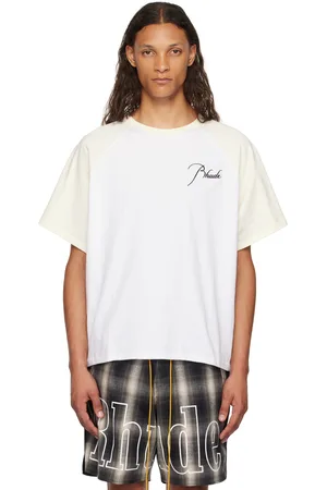 Rhude White Raglan Logo T-Shirt