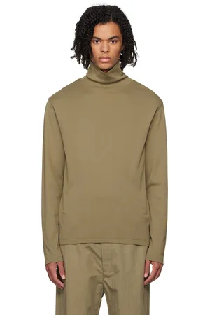 LEMAIRE Khaki Long Sleeve Turtleneck