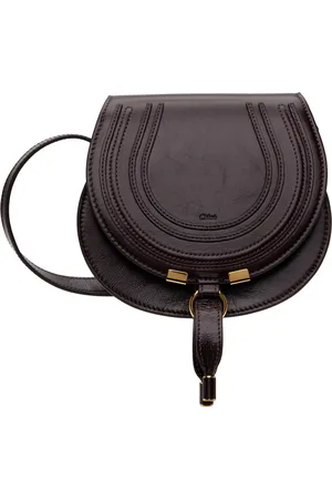 Chloé Burgundy Small Marcie Saddle Bag