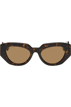 Gucci Brown Cat-Eye Sunglasses