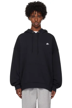 Nike Black Oversized French Terry Pullover Hoodie