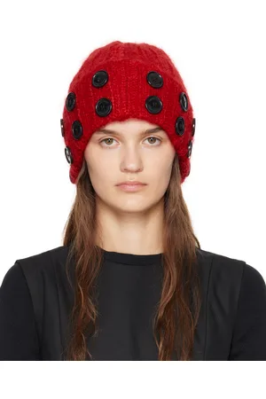 Chopova Lowena Red Starboard Mohair Beanie