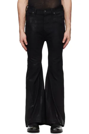 JULIUS Black Flared Jet Jeans