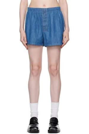 HOMMEGIRLS Blue Boxer Denim Shorts