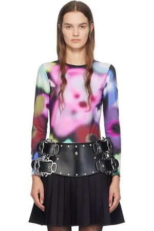 Chopova Lowena Multicolor Airbrush Bear Long Sleeve T-Shirt
