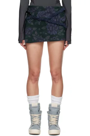Hyein Seo Blue Floral Miniskirt