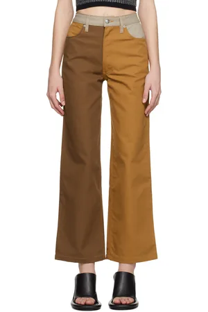 ECKHAUS LATTA SSENSE Exclusive Orange & Brown Jeans