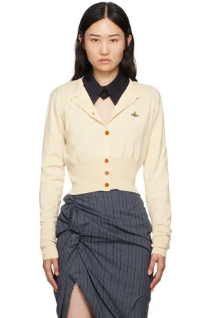 Vivienne Westwood Off-White Bea Cropped Cardigan