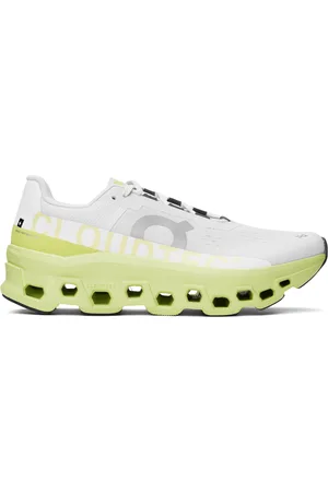 On Running White & Yellow Cloudmster Sneakers