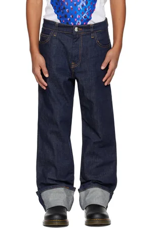 Marni Kids Navy Five-Pocket Jeans