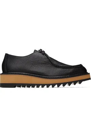 DRIES VAN NOTEN Black Platform Derbys