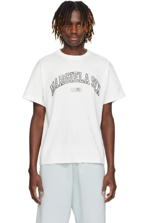 Maison Margiela White Varsity Print T-shirt