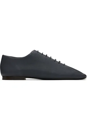 LEMAIRE Gray Souris Flat Classic Derbys