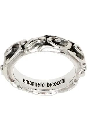 EMANUELE BICOCCHI Silver Arabesque Band Ring