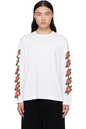 Simone Rocha White Cluster Rose Logo Print T-shirt