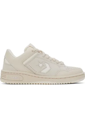 Converse Beige & Off-White Weapon Low Top Sneakers
