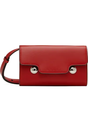 Marni Red Leather Trunkaroo Bag
