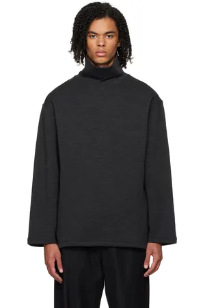 LEMAIRE Gray Mock Neck Sweatshirt