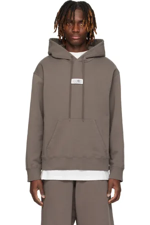 Maison Margiela Brown Unbrushed Cotton Hoodie