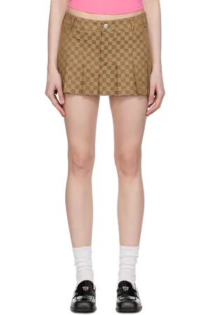 MISBHV Brown School Miniskirt
