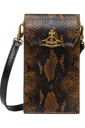 Vivienne Westwood Black & Tan Phone Pouch