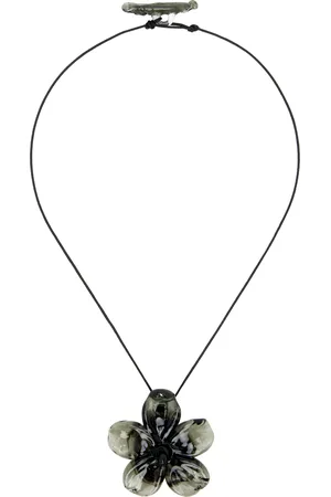 Levens Jewels Black Hibiscus Necklace