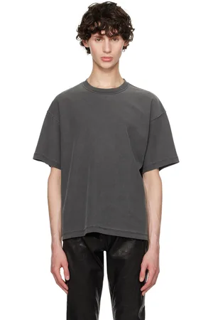JOHN ELLIOTT Gray Reversed Cropped T-Shirt