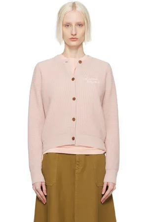 Maison Kitsuné Pink Handwriting Comfort Cardigan