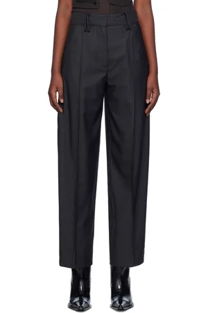 Ganni Gray Stripe Suiting Trousers