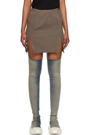 Rick Owens Gray Lido Miniskirt