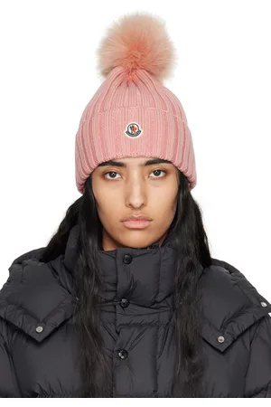 Moncler Pink Pom Pom Beanie