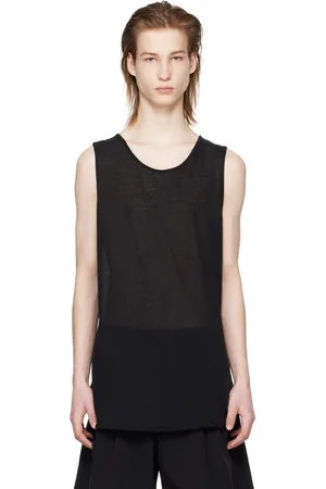 SONG FOR THE MUTE Black Basic Tank Top