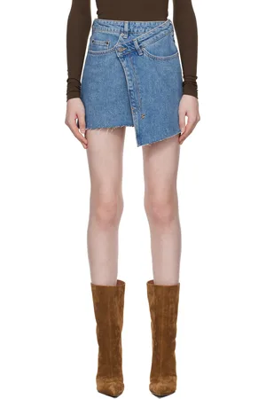 KSUBI Blue Rap Denim Miniskirt