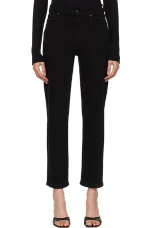 Citizens of Humanity Black Caia Straight Jeans