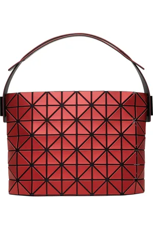 Issey Miyake Red Baguette Metallic Bag