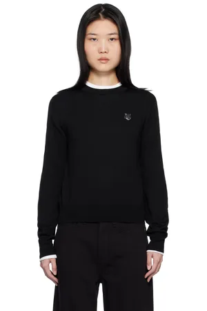 Maison Kitsuné Black Bold Fox Head Sweater