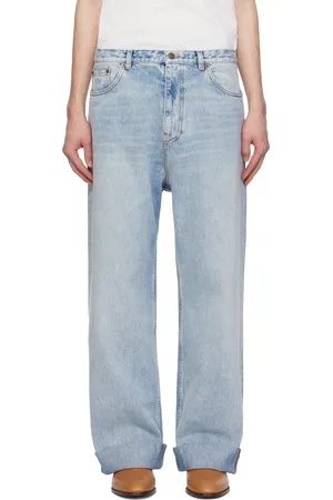 VALENTINO Blue Rolled Cuff Jeans