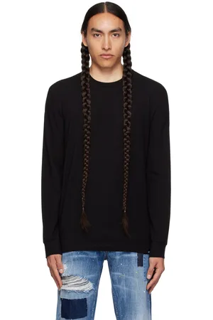 Dsquared2 Black Printed Long Sleeve T-Shirt