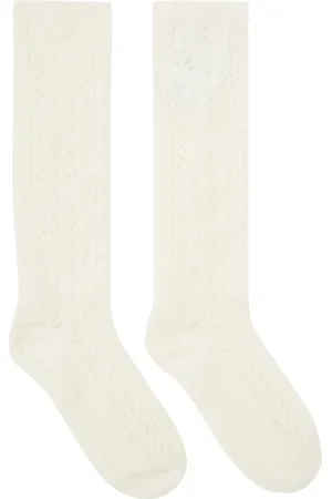 VALENTINO Off-White Mohair Socks